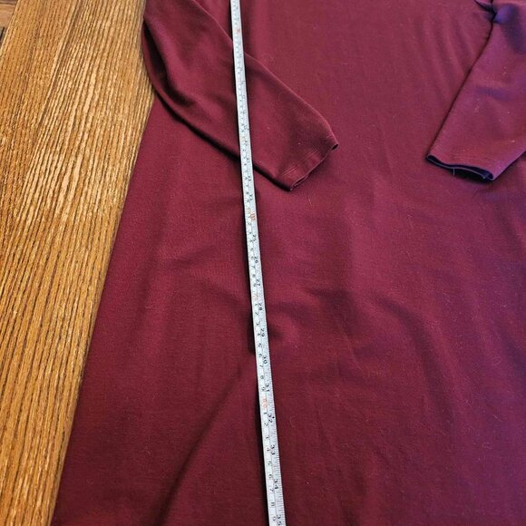 Eileen Fisher Dress or Tunic in Burgundy - POCKETS - Picture 8 of 12